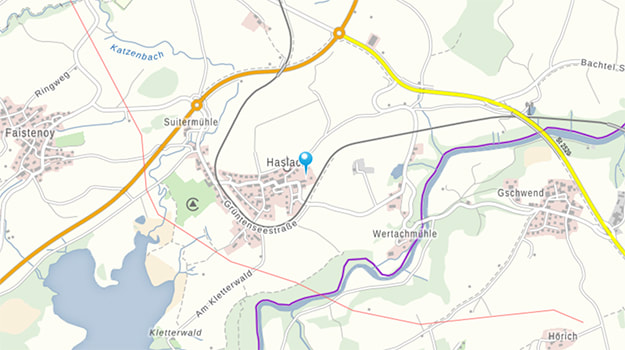 Karte Haus Haslach