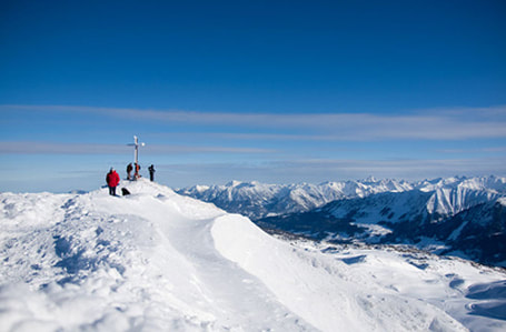 Allgäuer Gipfelkreuz im Winter